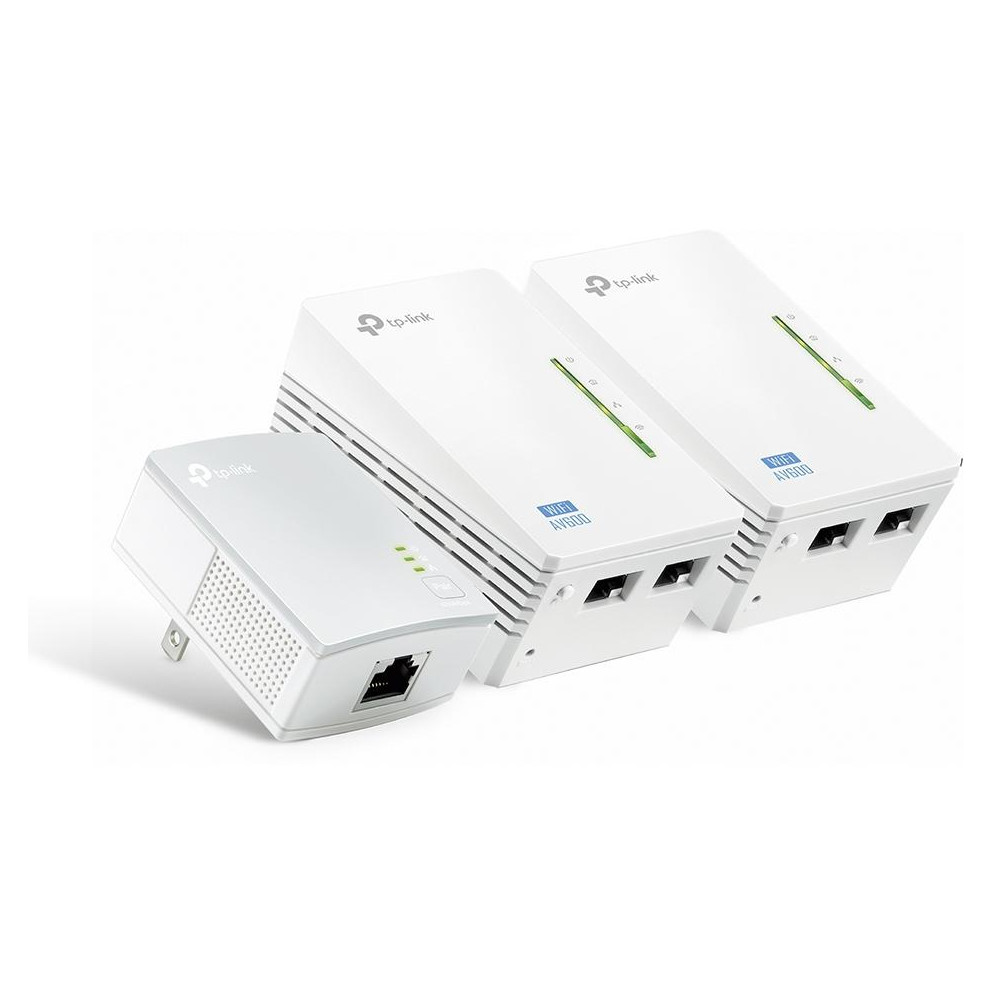 TP-Link Kit 3 powerline AV600 WiFi 300Mbps 2 Porte LAN - TL-WPA4220 TKIT TP-Link Kit 3 powerline AV600 WiFi 300Mbps 2 Porte LAN - TL-WPA4220 TKIT