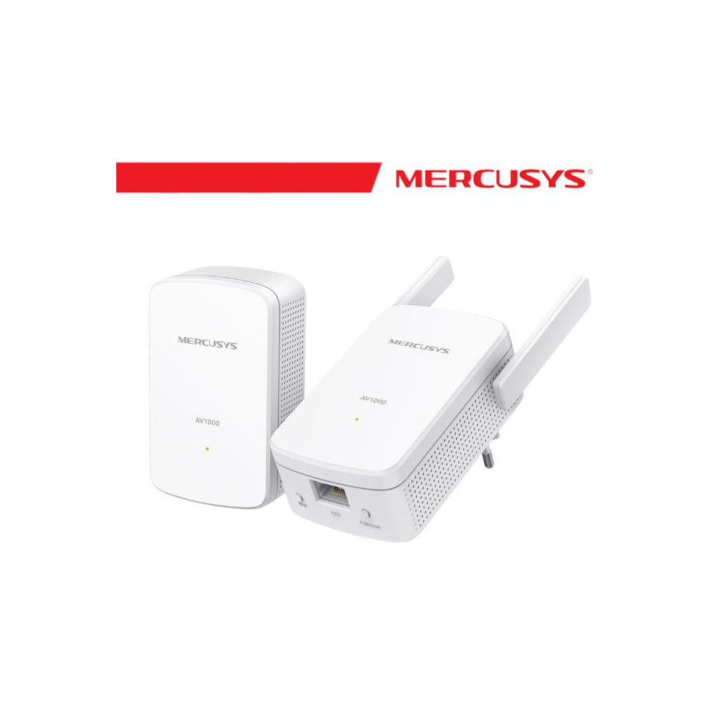 Mercusys Powerline Kit Homeplug AV2 fino a 1000Mbps e Wi-Fi 300Mbps - MP510 KIT