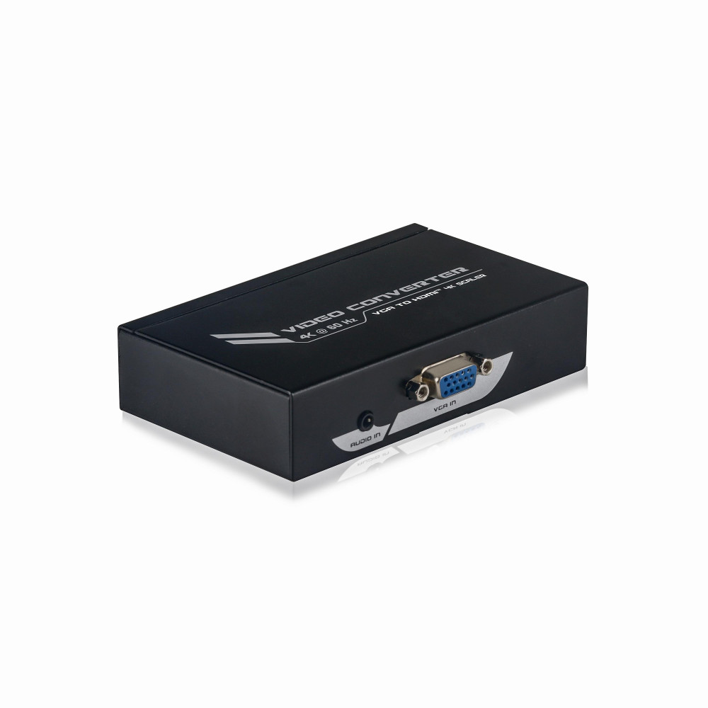 Mini Convertitore attivo da VGA+Audio a HDMI™ 4K Scaler Mini Convertitore attivo da VGA+Audio a HDMI™ 4K Scaler
