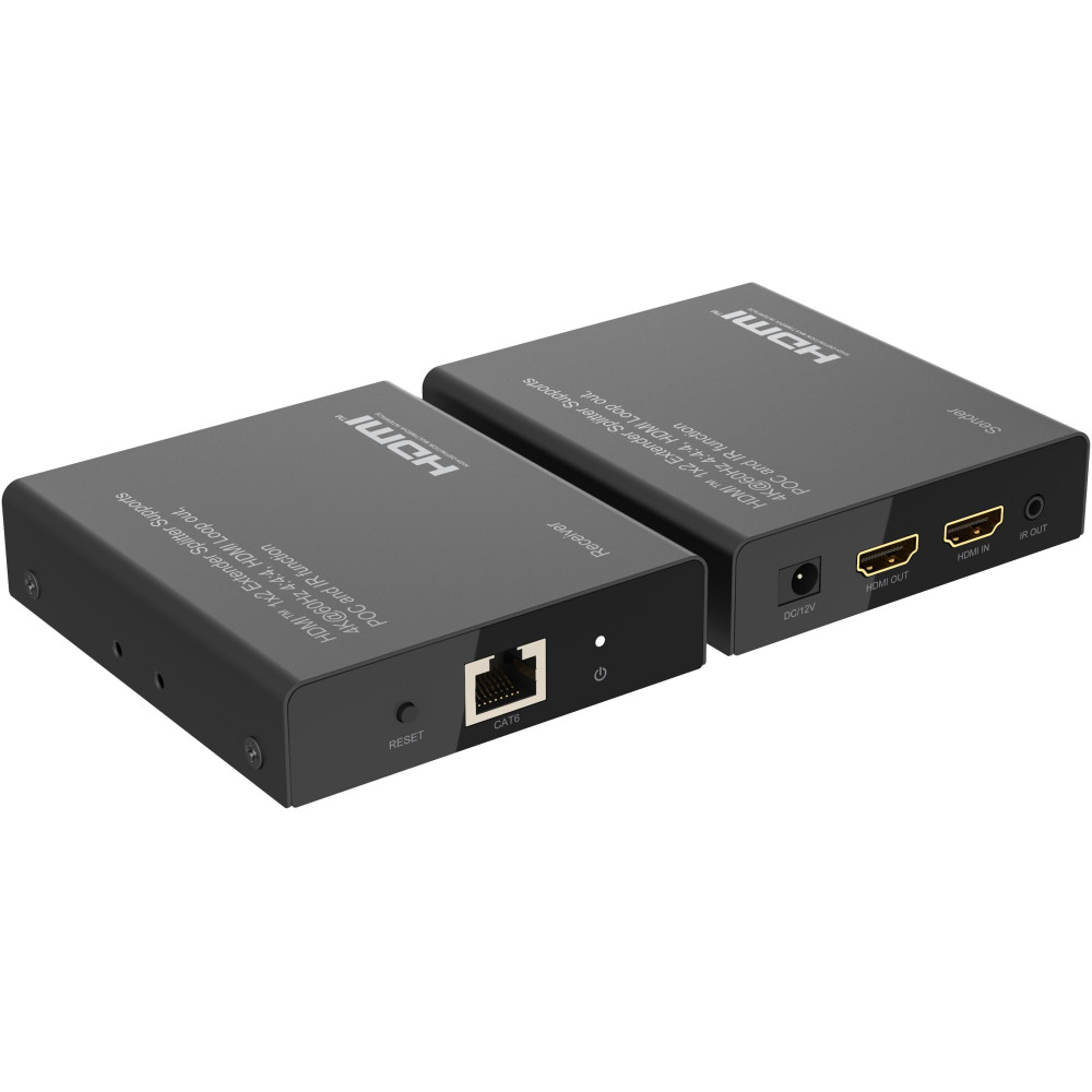 Kit TX-RX Extender HDMI, 70MT UTP, 4K@60Hz HDR, Loop-out Kit TX-RX Extender HDMI, 70MT UTP, 4K@60Hz HDR, Loop-out