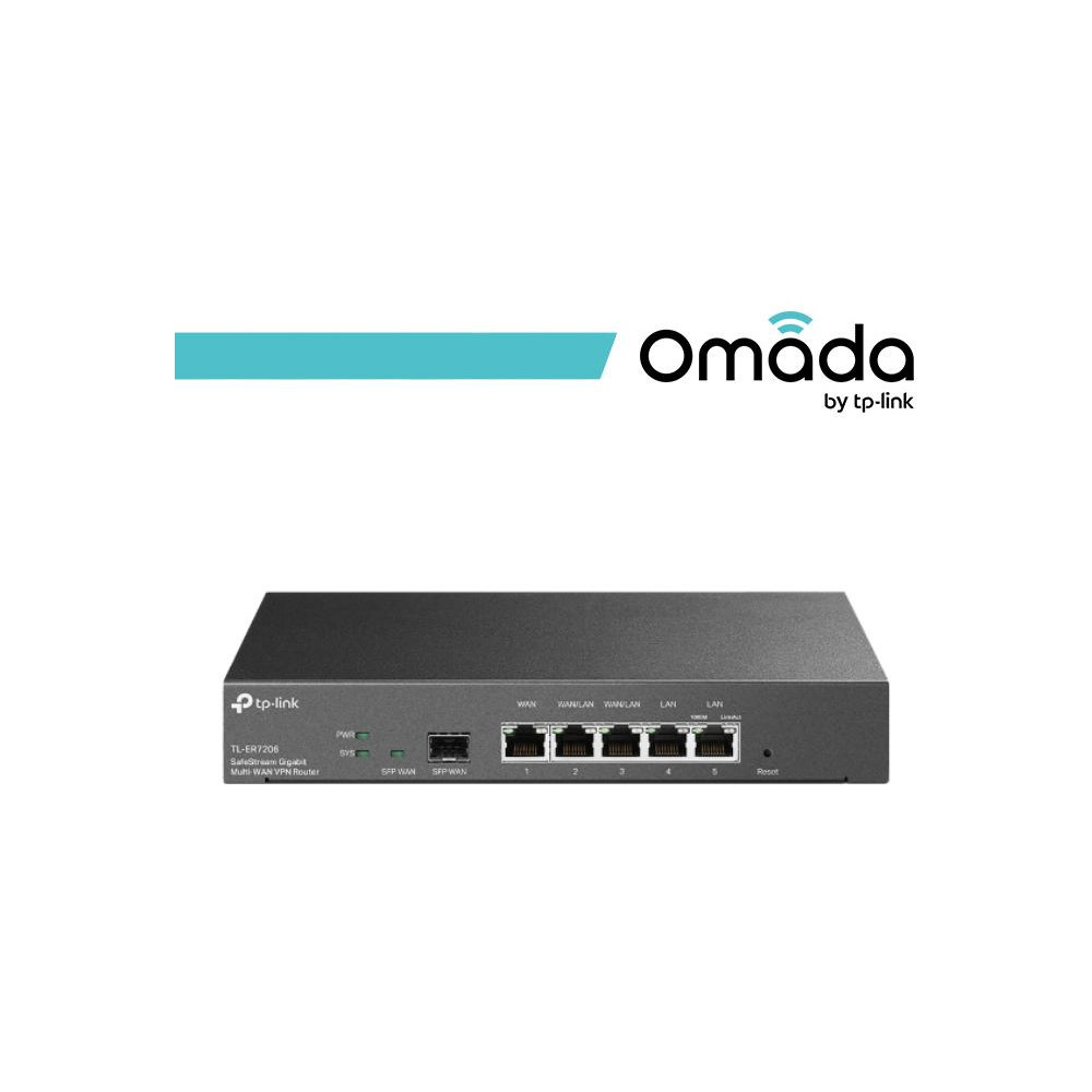 Omada Gateway Router VPN Gigabit Multi-WAN SafeStream - ER7206 Omada Gateway Router VPN Gigabit Multi-WAN SafeStream - ER7206