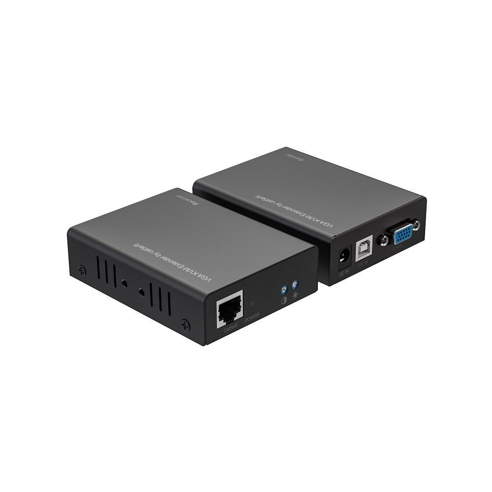 Kit TX-RX Extender VGA e USB,UTP a 300MT, 1080p@60Hz,Loopout Kit TX-RX Extender VGA e USB,UTP a 300MT, 1080p@60Hz,Loopout
