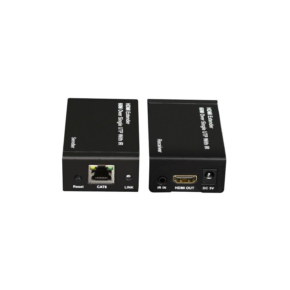 Kit TX-RX Extender HDMI, 60MT UTP, 1080p@60Hz, POE Kit TX-RX Extender HDMI, 60MT UTP, 1080p@60Hz, POE