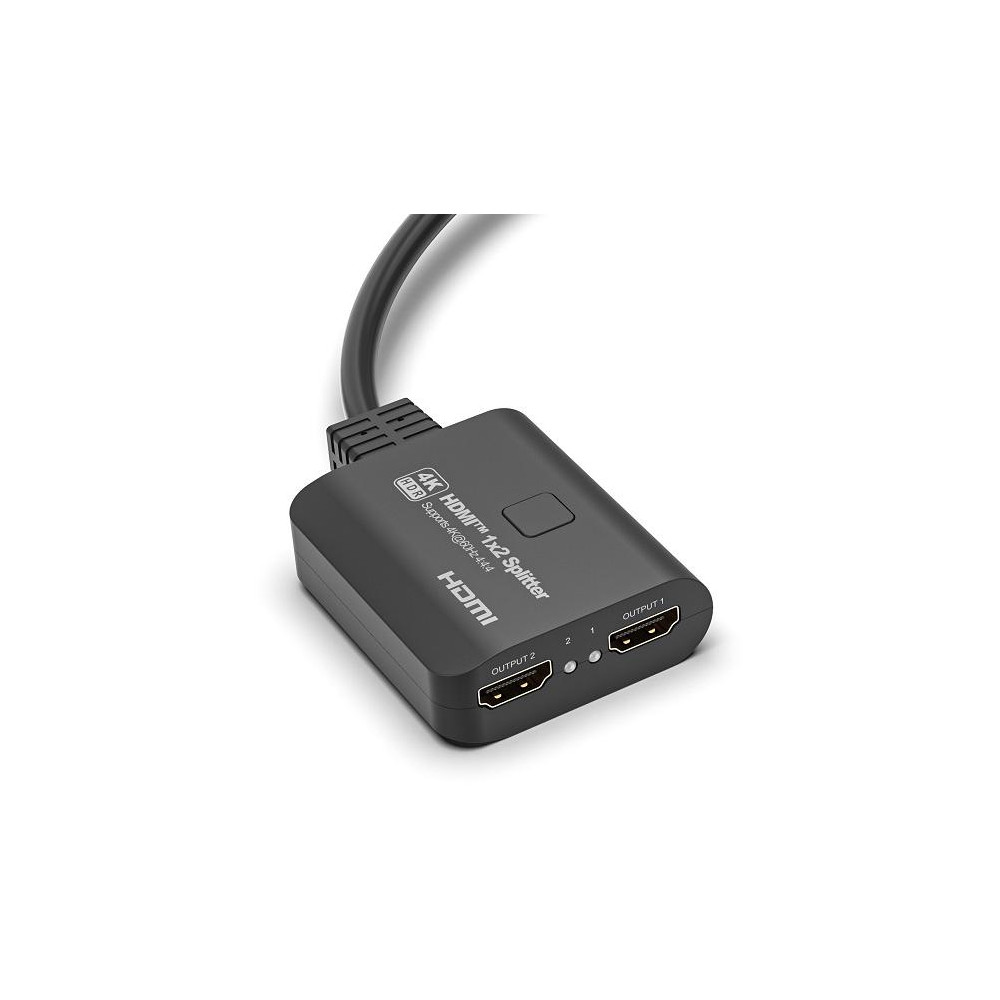 Splitter HDMI 1x2, 18G HDCP2.3, 4K@60Hz, Downscaler On-Off Splitter HDMI 1x2, 18G HDCP2.3, 4K@60Hz, Downscaler On-Off