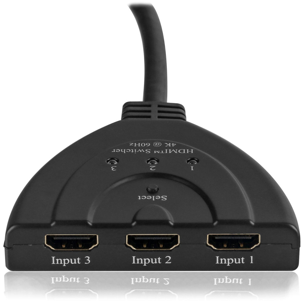 Premium HDMI Switch 3X1 Pigtail v2.0 4Kx2K@60Hz Premium HDMI Switch 3X1 Pigtail v2.0 4Kx2K@60Hz