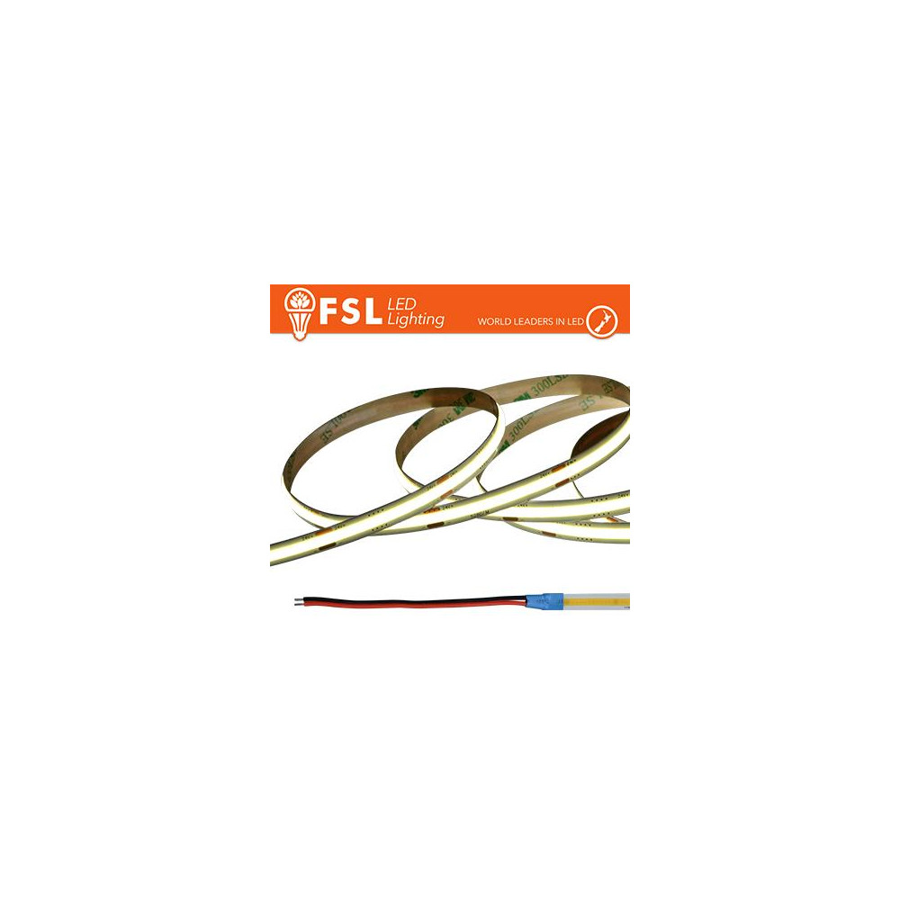 Striscia LED COB 5metri - IP20 6500K 24V 15W/m 1500lm/m CRI90