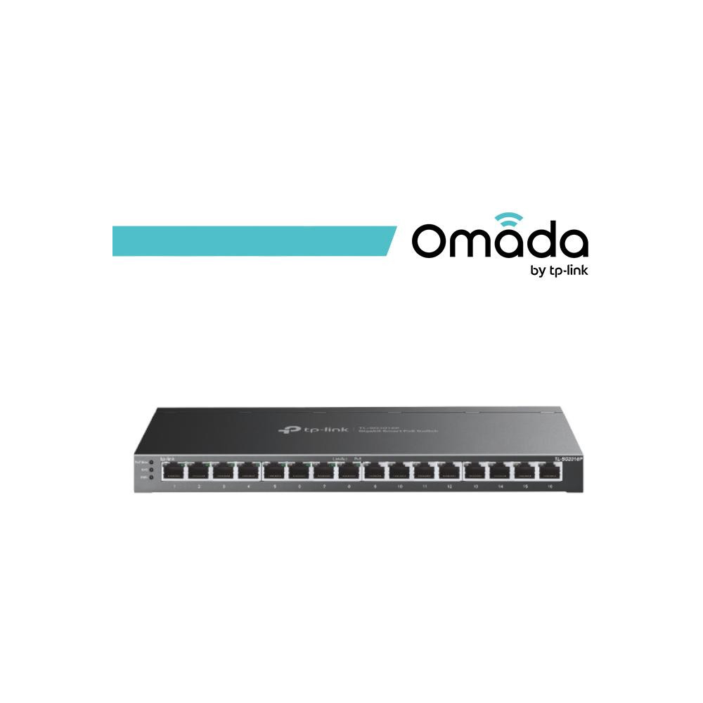 Omada Switch Smart Desktop 16 Porte Gigabit di cui 8 PoE+ Omada Switch Smart Desktop 16 Porte Gigabit di cui 8 PoE+