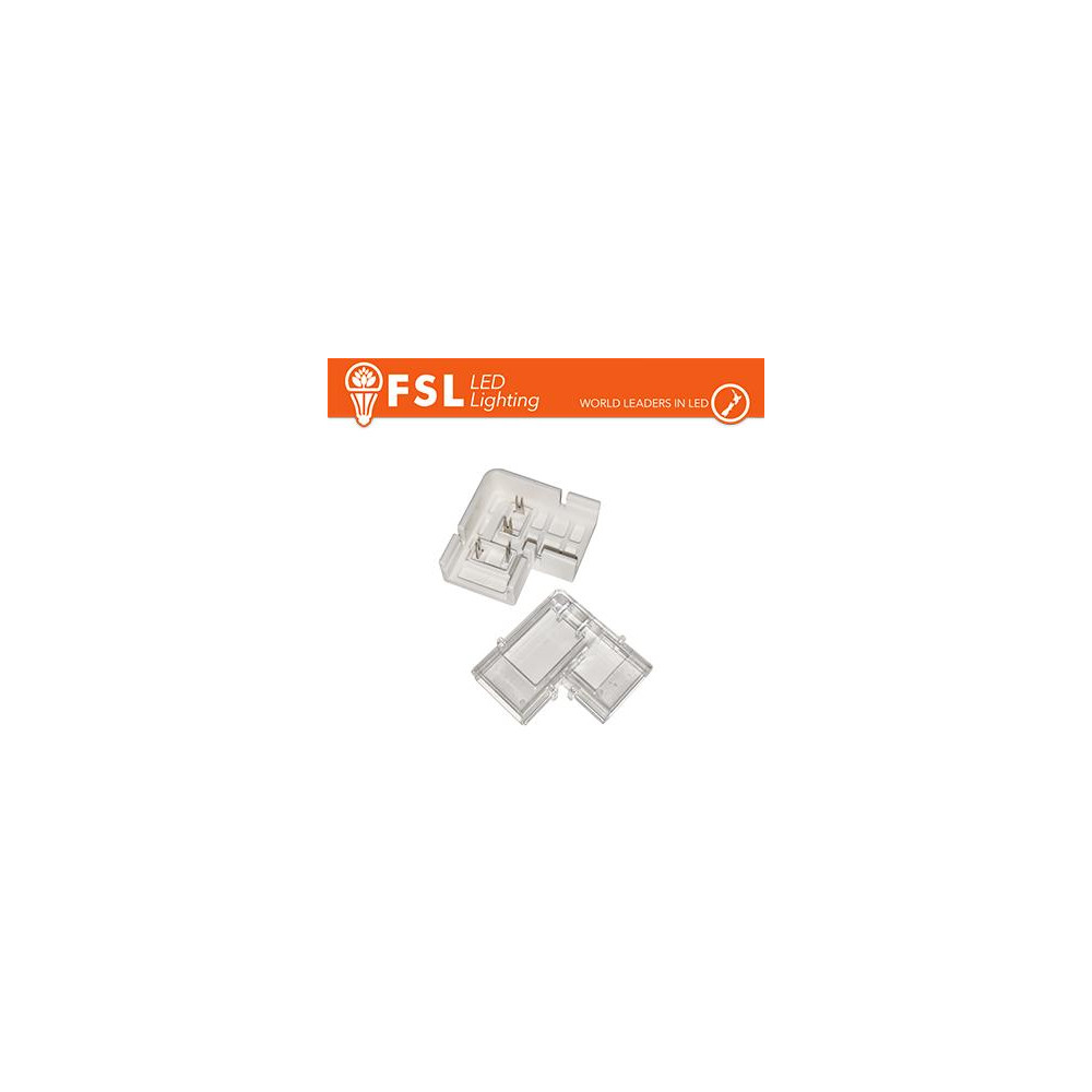 Connettore angolare 90° per strisce LED 220V Connettore angolare 90° per strisce LED 220V