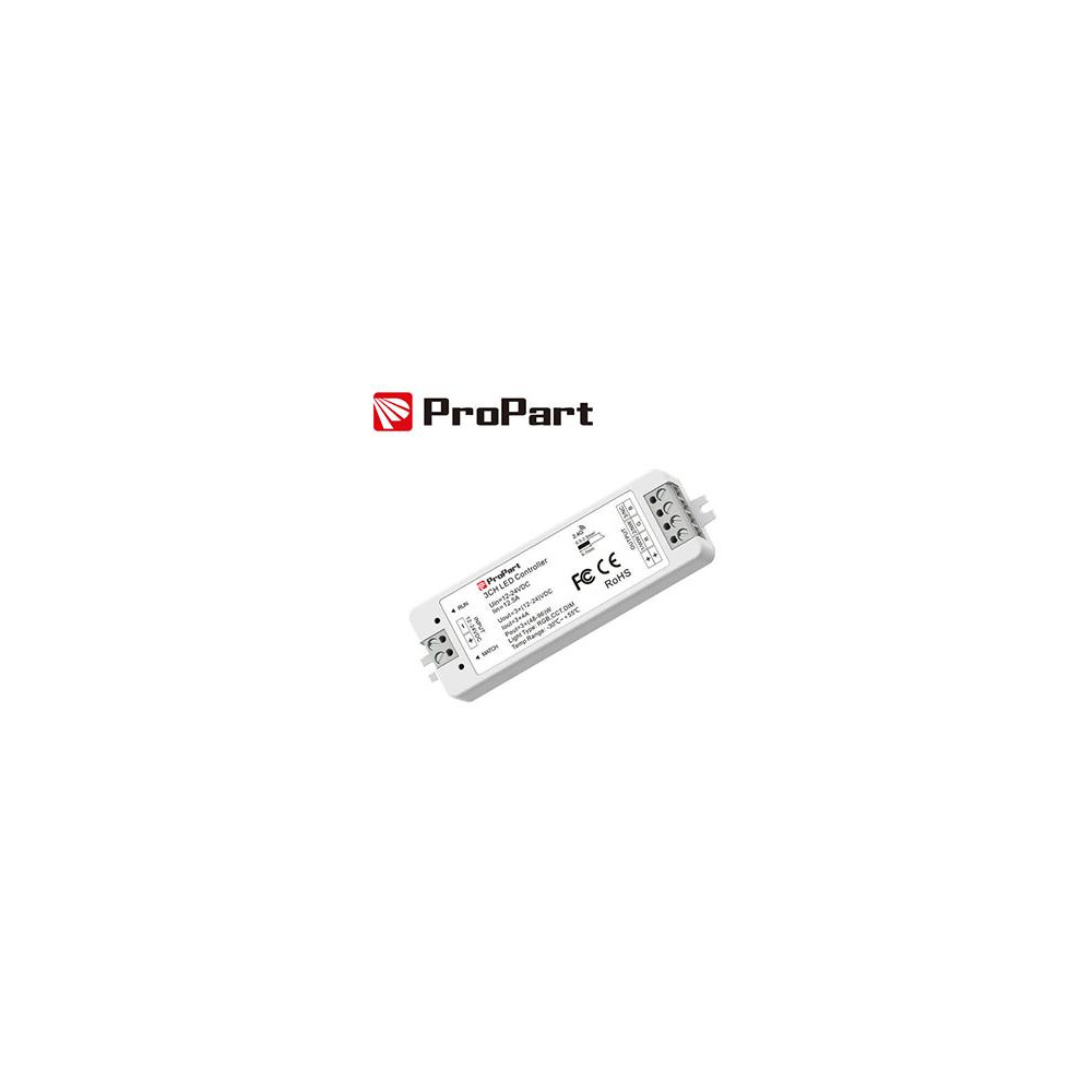 Ricevitore DIM RF 3 Canali - 12/24V DC, 4A/Canale