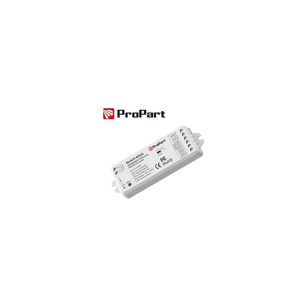 Ricevitore DIM RF LED - 4 Canali, 3A/12A, 12-24VDC
