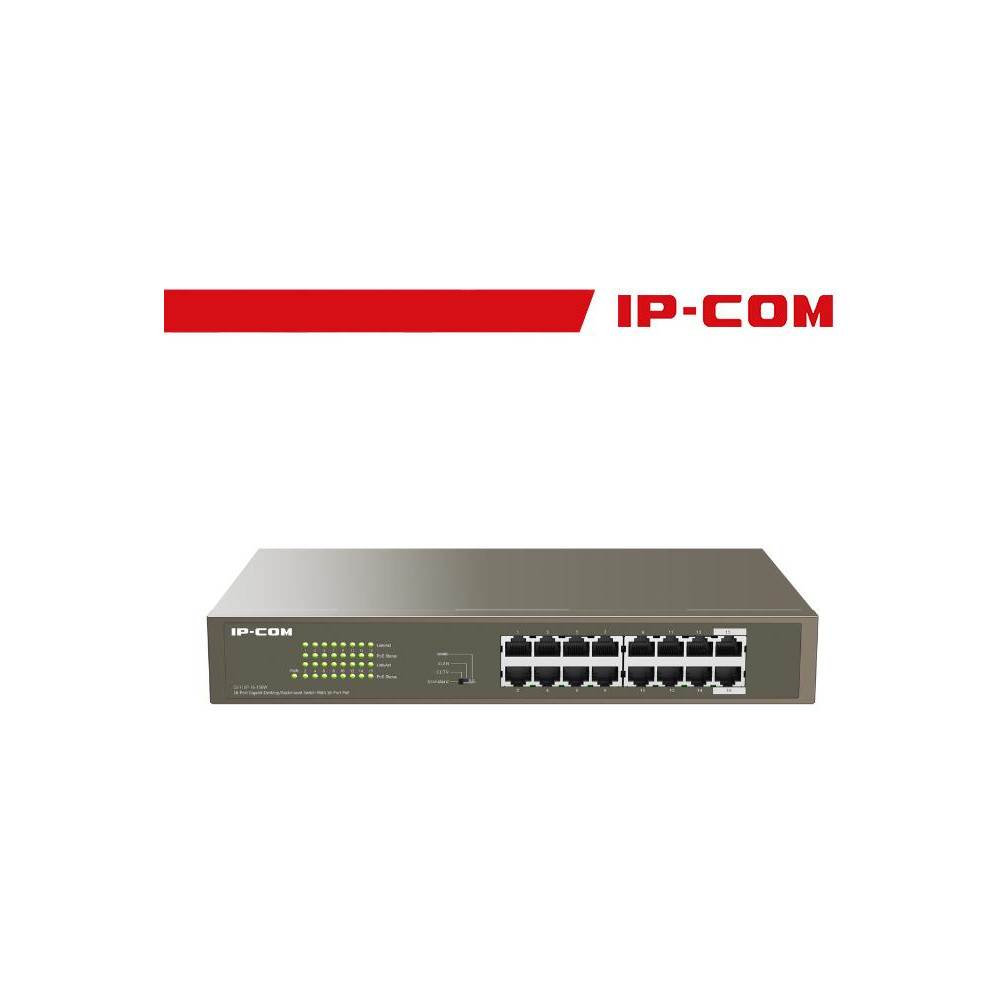 IP-COM Switch 16 porte Gigabit Desktop/Rackmount PoE - G1116P-16-150W IP-COM Switch 16 porte Gigabit Desktop/Rackmount PoE - G1116P-16-150W