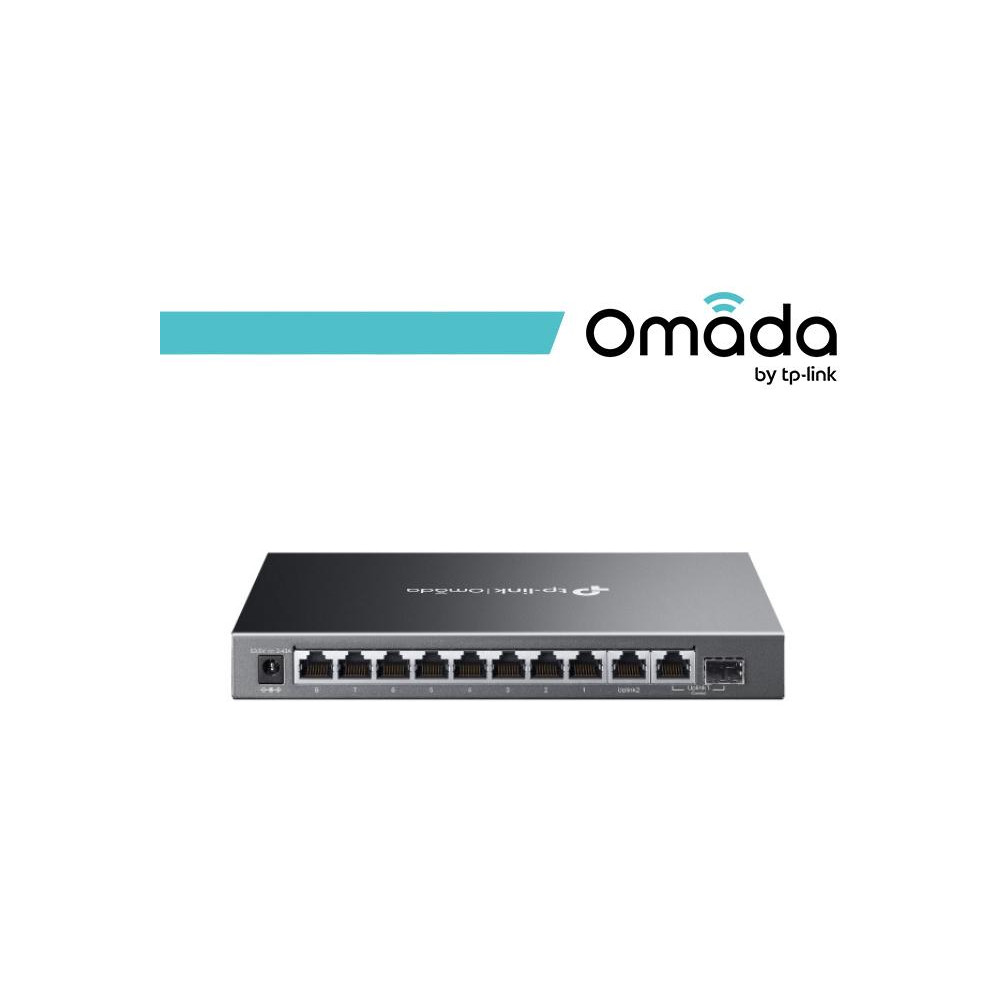 Omada Switch Easy Managed 10 Porte Gigabit con 8 porte PoE+ - ES210GMP Omada Switch Easy Managed 10 Porte Gigabit con 8 porte PoE+ - ES210GMP