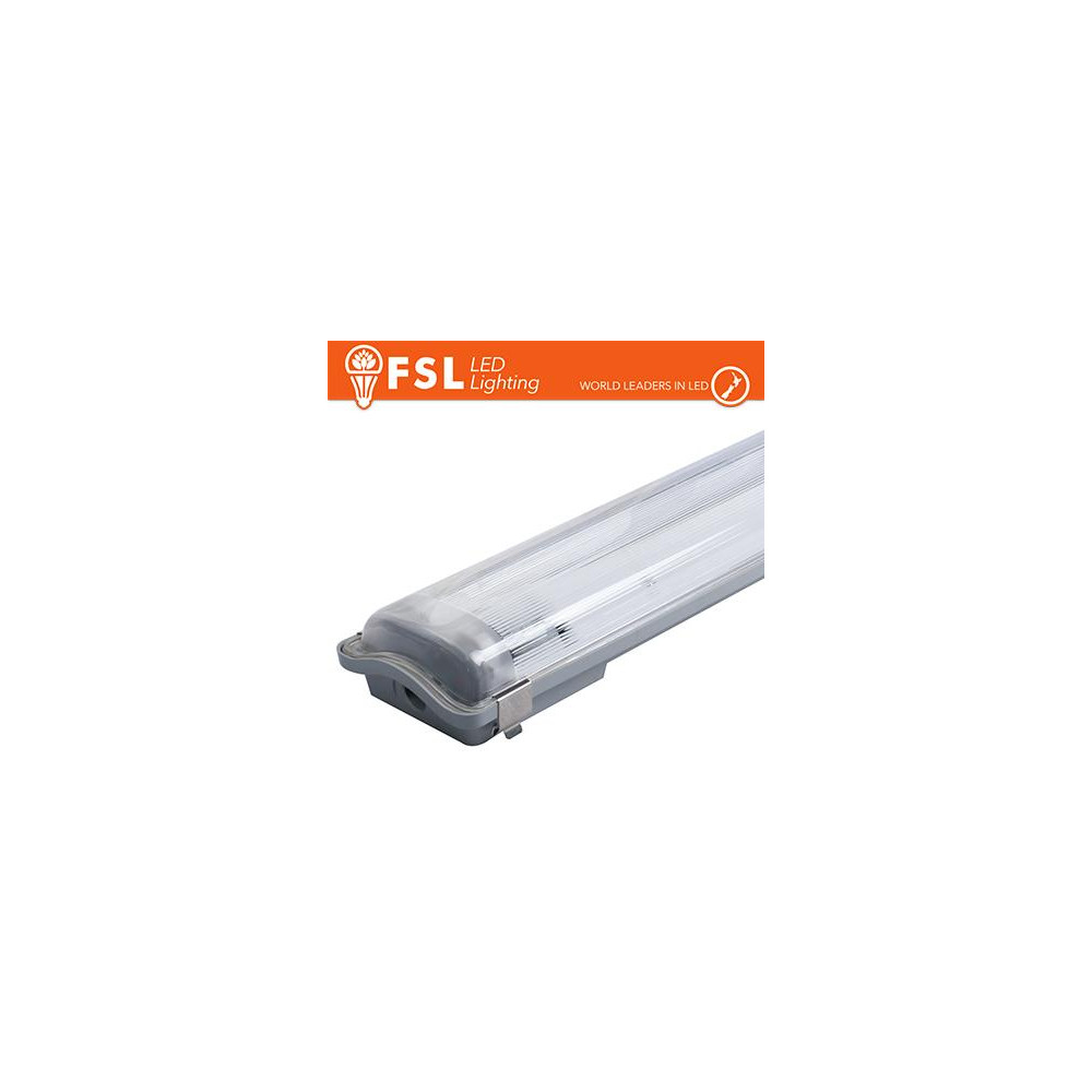Plafo Stagna Porta tubo T8 IP65: 2 tubo 120cm Plafo Stagna Porta tubo T8 IP65: 2 tubo 120cm