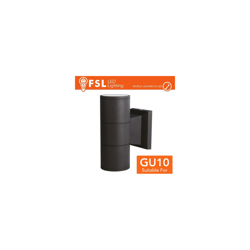 Applique portalampada 2 vie, GU10 IP54 - NERO Applique portalampada 2 vie, GU10 IP54 - NERO