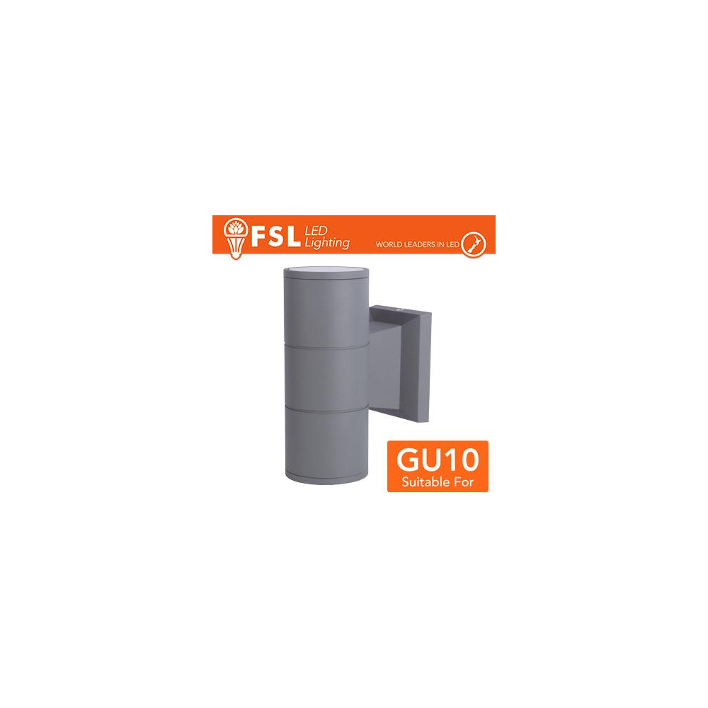 Applique portalampada 2 vie, GU10 IP54 - GRIGIO Applique portalampada 2 vie, GU10 IP54 - GRIGIO