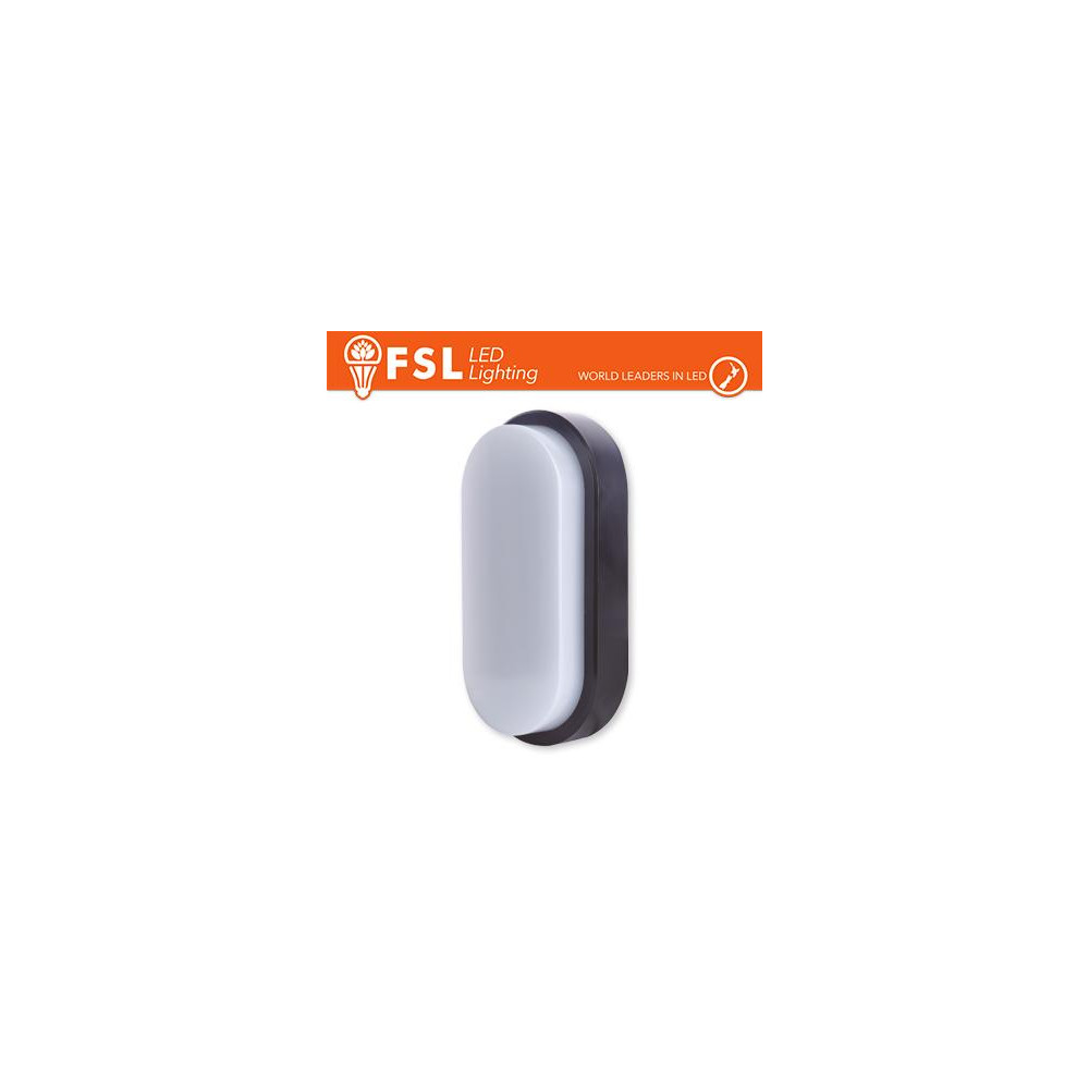 Plafoniera LED OVALE NERA 15W 4000K 55*100*200 IP54 Plafoniera LED OVALE NERA 15W 4000K 55*100*200 IP54