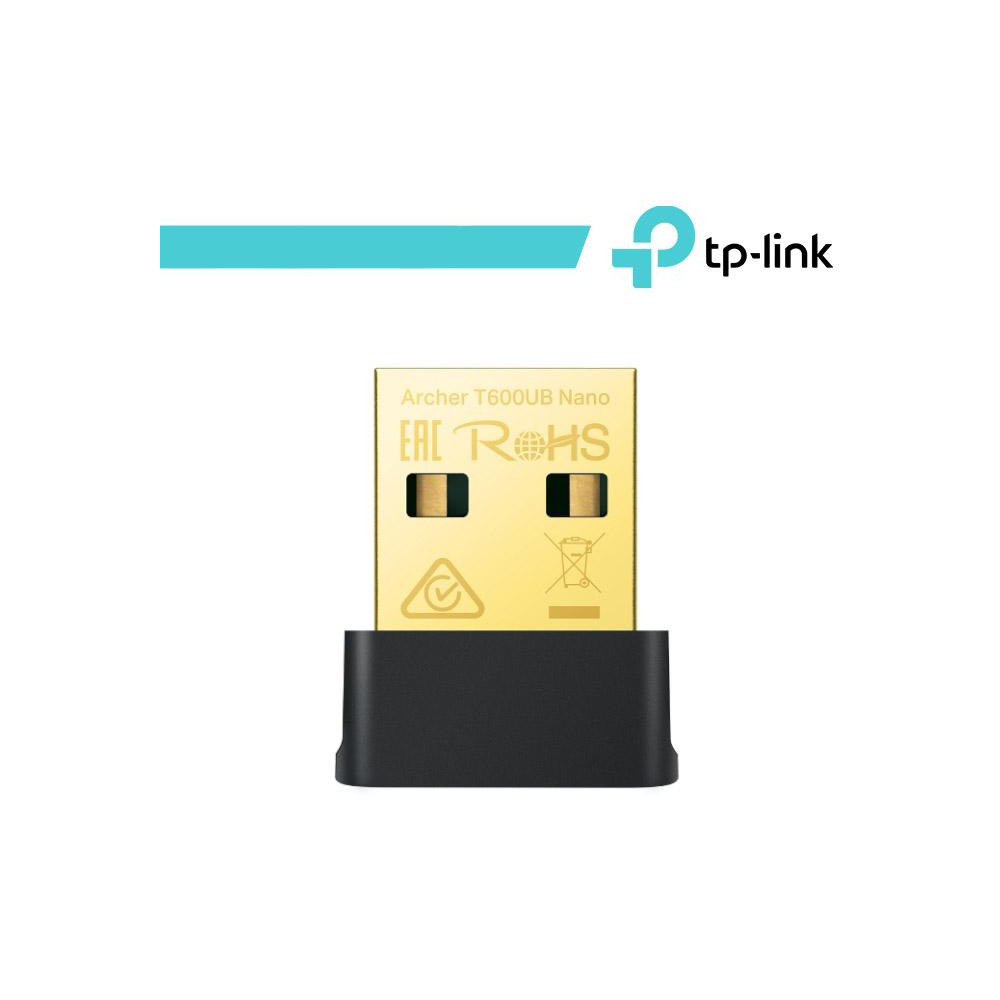 TP-Link Nano adattatore USB Wi-Fi AC600 e Bluetooth 4.2 - Archer T600UB Nano TP-Link Nano adattatore USB Wi-Fi AC600 e Bluetooth 4.2 - Archer T600UB Nano