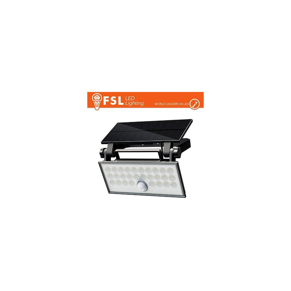 Faro da esterno solare con sensore di movimento 60w (6 led)