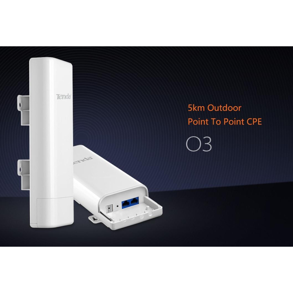 Tenda Outdoor long range access point 2.4GHz 150Mbps - 5km - O3 Tenda Outdoor long range access point 2.4GHz 150Mbps - 5km - O3