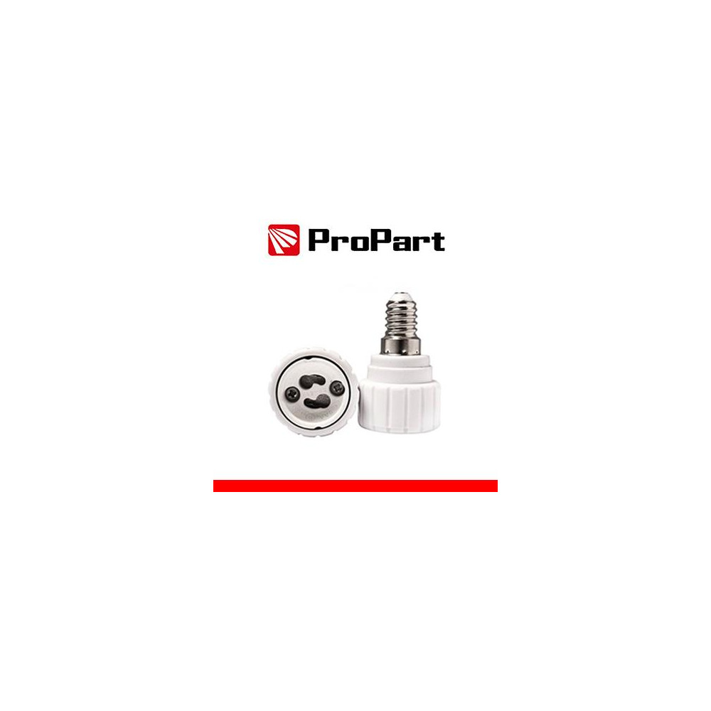 Adattatore per lampada da E14 a GU10 - 2A 250V - 40W max Adattatore per lampada da E14 a GU10 - 2A 250V - 40W max