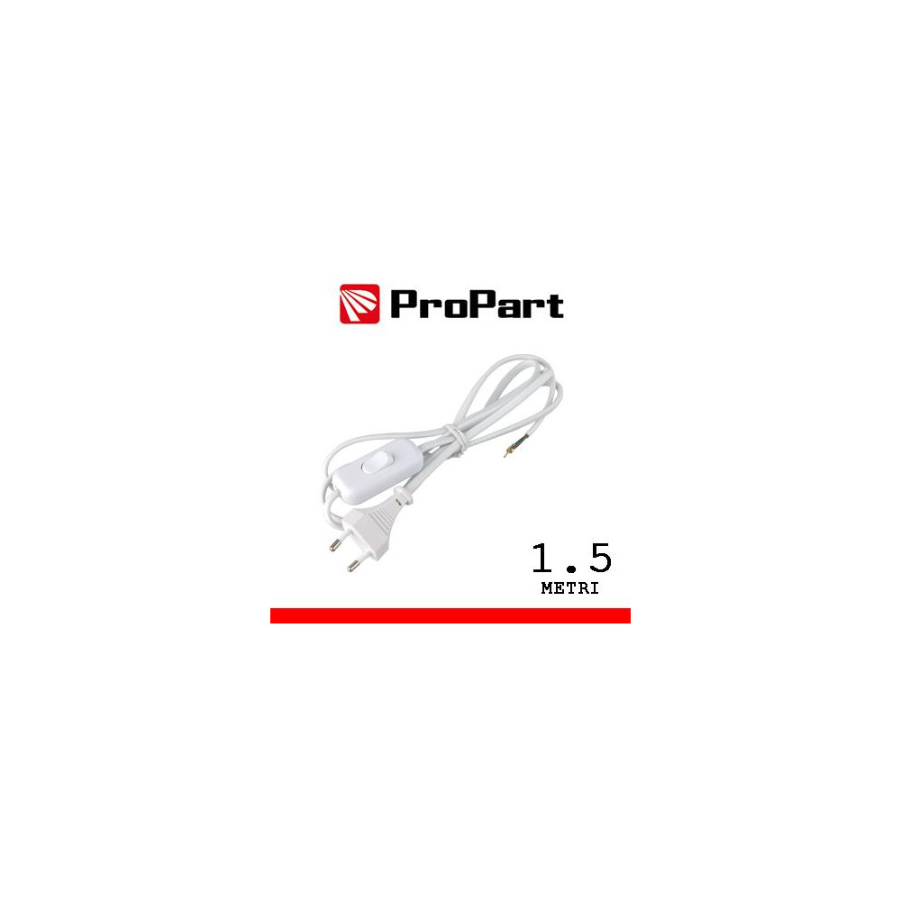 Cavetto con interruttore 1.5m spina10A 2 poli polybag Cavetto con interruttore 1.5m spina10A 2 poli polybag