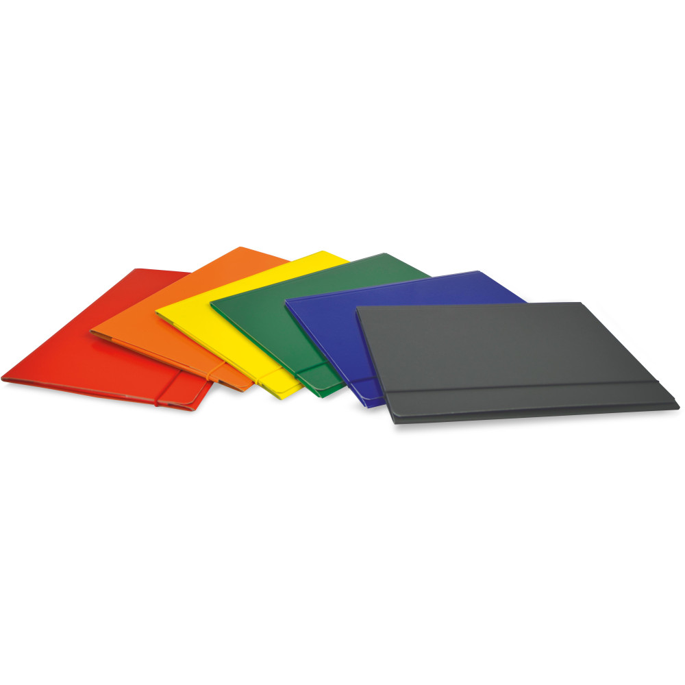 Cartelline lucide 3 lembi con elastico tondo - ROSSO Cartelline lucide 3 lembi con elastico tondo - ROSSO