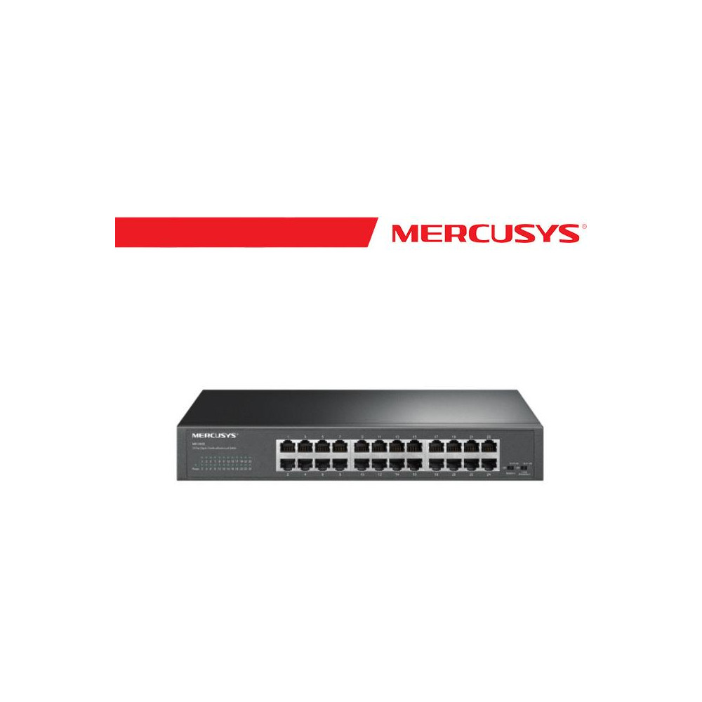Mercusys 24-Port Gigabit Desktop/Rackmount Switch - MS124GS Mercusys 24-Port Gigabit Desktop/Rackmount Switch - MS124GS