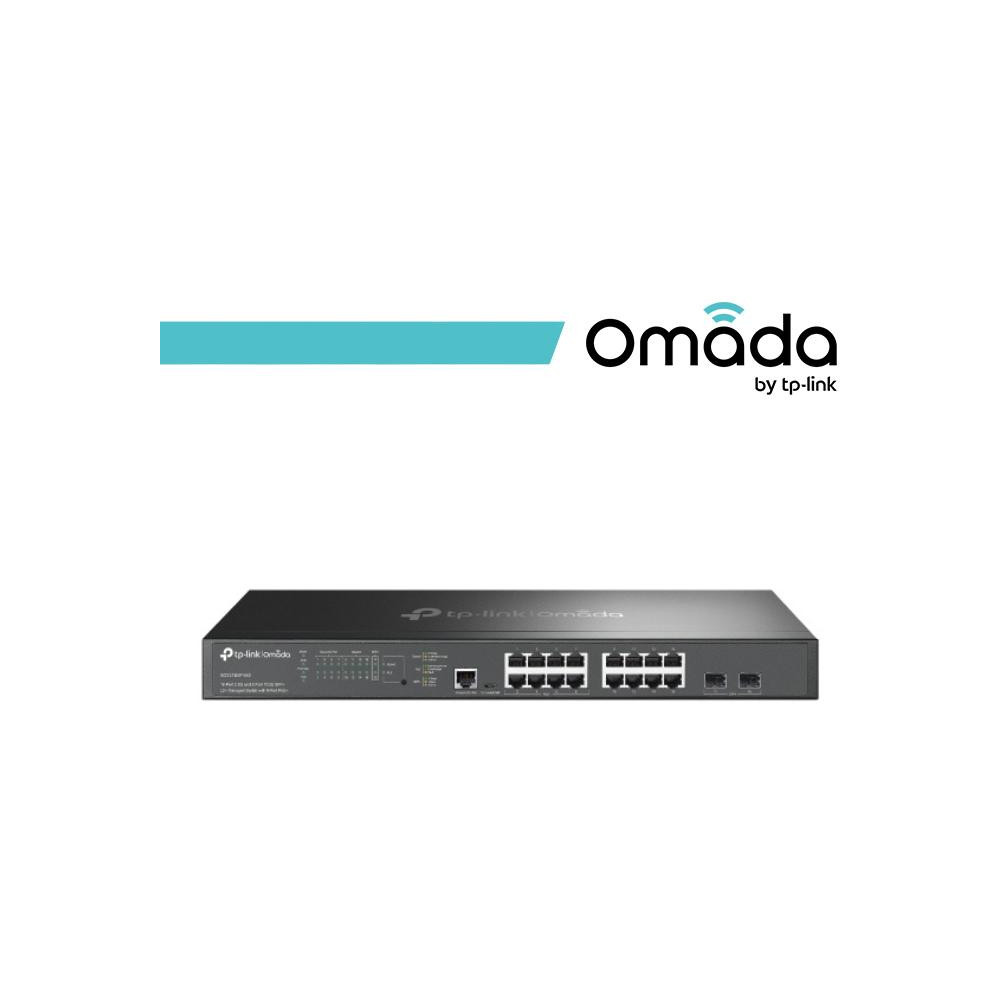 Omada Switch Managed L2+ con 16 Porte 2.5G, 8 PoE+, 2 10GE SFP+ - SG3218XP-M2