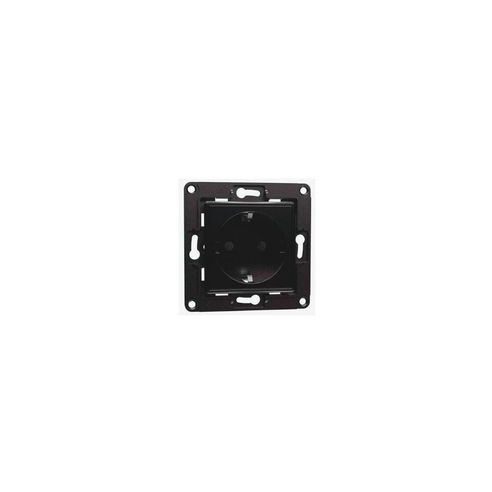 Shelly Wall Socket 1, Presa a muro EU/Schuko Nera