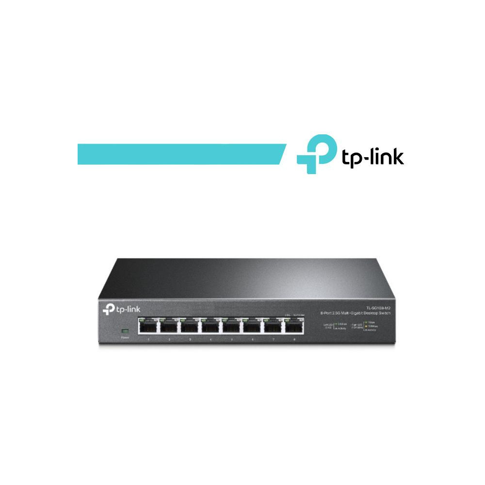 TP-Link Switch Desktop 8 Porte 2.5G - TL-SG108-M2 TP-Link Switch Desktop 8 Porte 2.5G - TL-SG108-M2