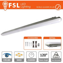 Plafoniera Stagna 36W - 4000K 3100LM 120º 1198x85x66mm IP65