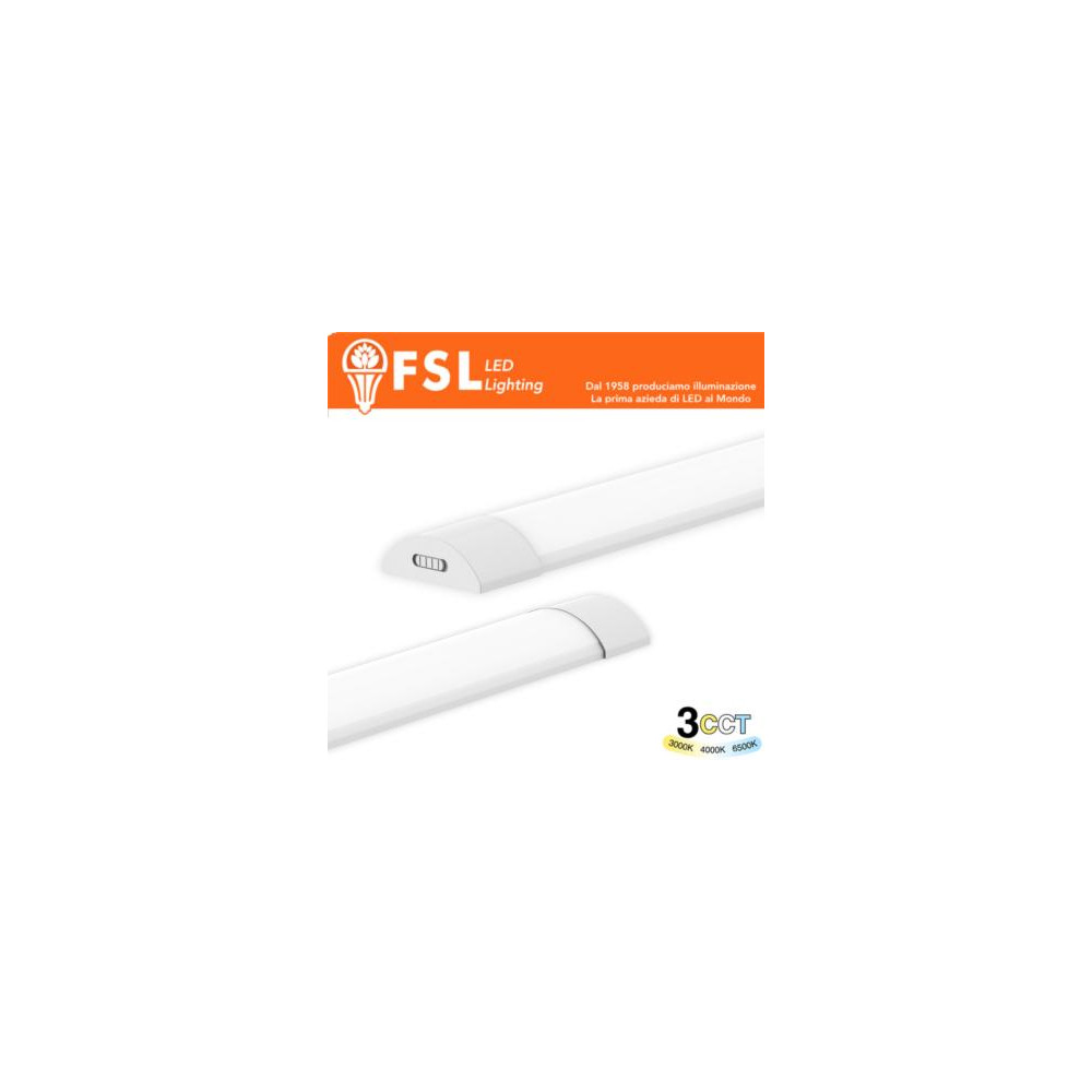 Plafoniera Lineare LED 40W 150cm - 3 in 1 CCT (3000-4000-6500K)