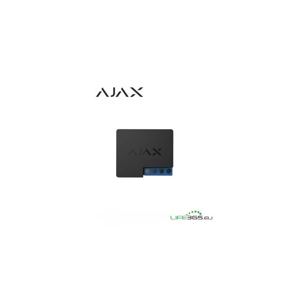 Ajax WallSwitch Relè di potenza per controllo remoto alimentazione AC nero