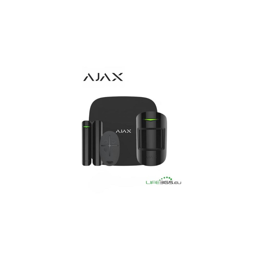 Ajax Kit di base 4G (StarterKit 4G) nero + SIM AJAX DA  ATTIVARE INCLUSA