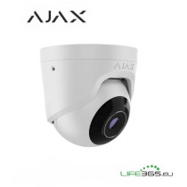 Ajax Telecamera Dome IP PoE (TurretCam) (5 Mp/2.8 mm) bianco