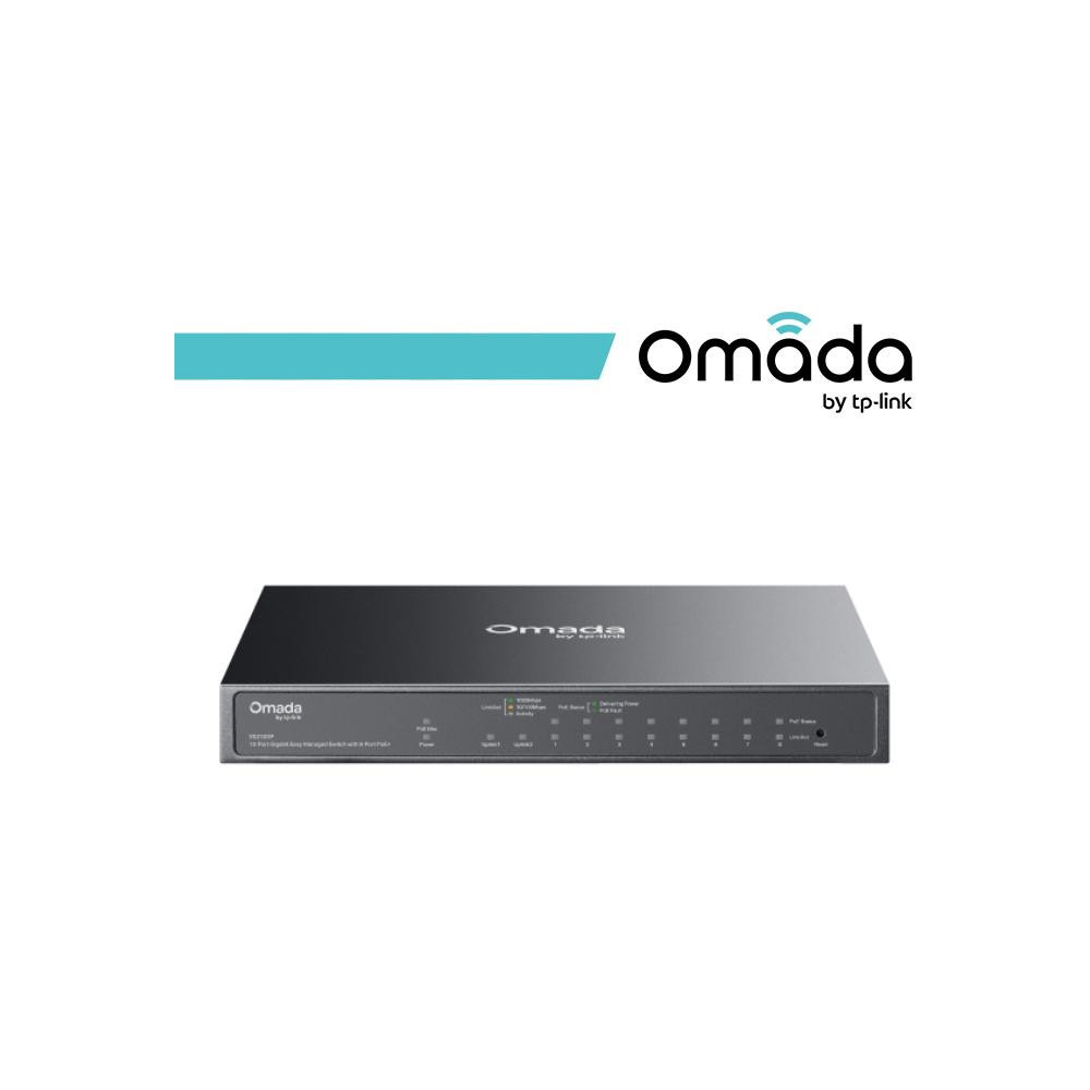 Omada Switch Gigabit Easy Managed a 10 porte con 8 porte PoE+ - ES210GP