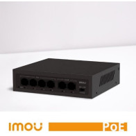 Imou Switch PoE Unmanaged SF106P 4 Porte 10/100 Mbps con 2 Uplink – 45W