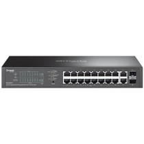 Omada 20-Port Gigabit Easy Managed Switch with 16-Port PoE+