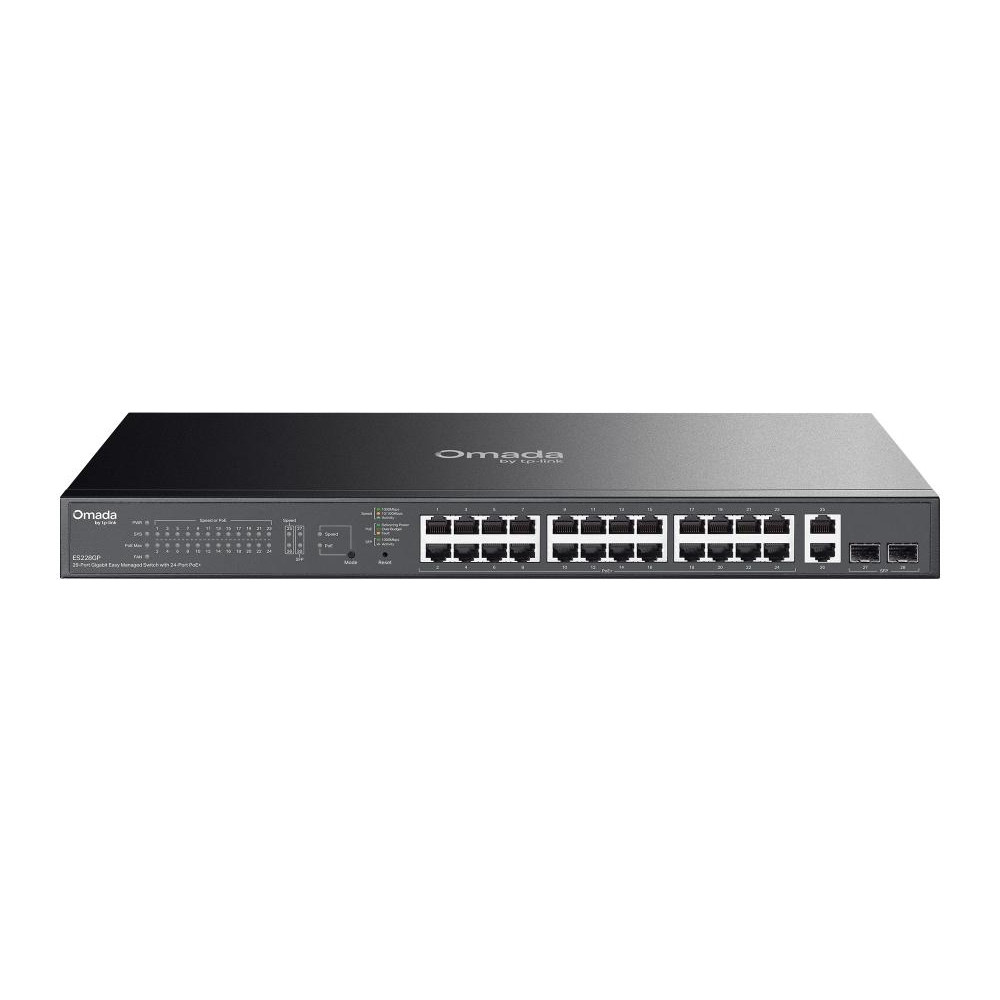 Omada 28-Port Gigabit Easy Managed Switch with 24-Port PoE+