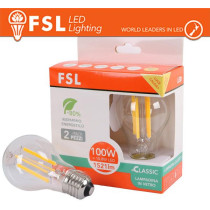 Lampada Filamento Sfera A60FC 10.8W 3000K E27 - Confezione 2PACK