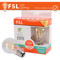 Lampada Filamento Sfera A60FC 8.5W 3000K E27 - Confezione 2PACK