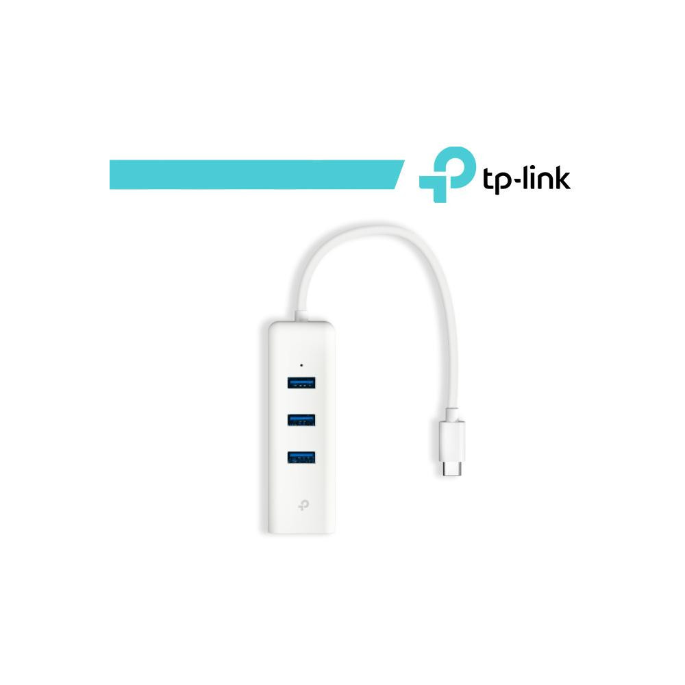 TP-Link Adattatore da USB Type-C a Gigabit Ethernet con 3 porte USB - UE330C