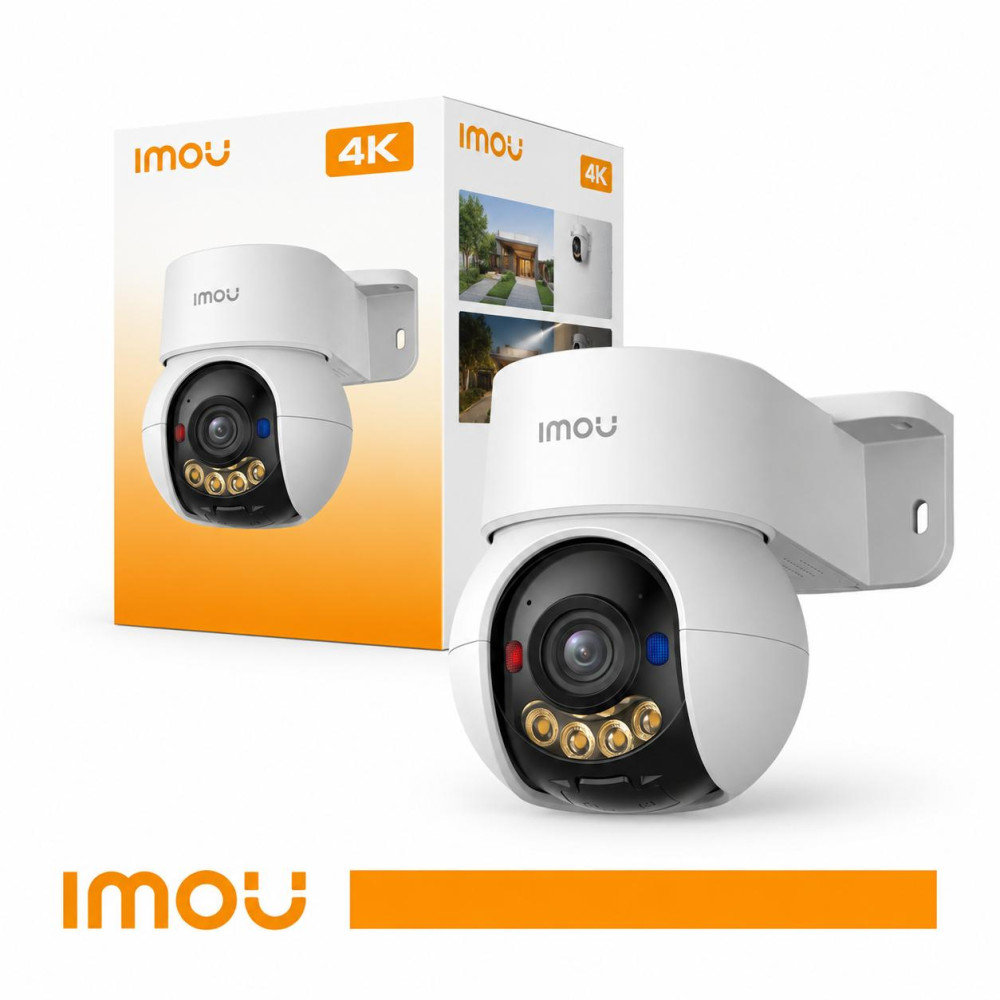 Imou Telecamera Talos 4K 8Mp P&T Wi-Fi 6 per esterni con AI e copertura a 360°