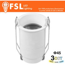FSL ALTAIR Micro Punto luce LED da incasso 5W 3CCT IP20, 425lm, CRI≥90, Foro Φ40mm