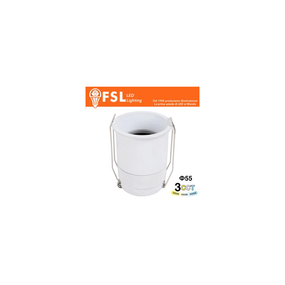 FSL ALTAIR Micro Punto luce LED da incasso 7W 3CCT IP20, 595lm, CRI≥90, Foro Φ50mm