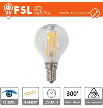 Lampada Filamento Sfera - 4W 2700K E14 400LM