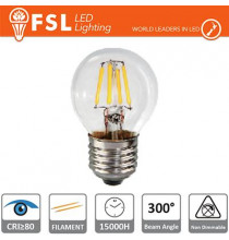 Lampada Filamento Sfera - 4W 2700K E27 400LM