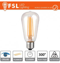 Lampada Filamento Edison - 6W 2700K E27 800LM