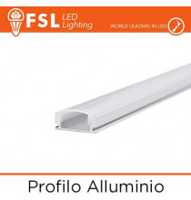 BARRA Profilo Alluminio 6063 - U - Barra 2 metri