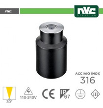 Segna Passo LED IP67 - 3000K 2.5W 65LM 30° Φ65 24V